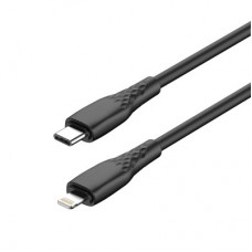 Дата кабель USB-C to Lightning 1.0m PD30W textured PVC black ColorWay (CW-CBPDCL094-BK) - Фото