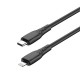Дата кабель USB-C to Lightning 1.0m PD30W textured PVC black ColorWay (CW-CBPDCL094-BK)