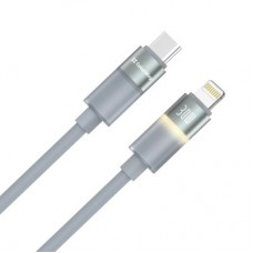 Дата кабель USB-C to Lightning 1.0m PD30W warm light gray ColorWay (CW-CBPDCL092-GR) - Фото