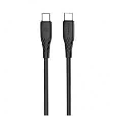 Дата кабель USB-C to USB-C 2.0m 3A 60W textured PVC black ColorWay (CW-CBPDCC095-BK) - Фото