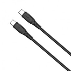 Дата кабель USB-C to USB-C 2.0m 3A 60W textured PVC black ColorWay (CW-CBPDCC095-BK) - Фото