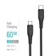 Дата кабель USB-C to USB-C 2.0m 3A 60W textured PVC black ColorWay (CW-CBPDCC095-BK)