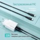 Дата кабель USB-C to USB-C 2.0m 3A 60W textured PVC black ColorWay (CW-CBPDCC095-BK)