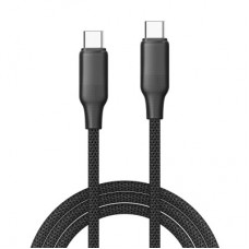 Дата кабель USB-C to USB-C 2.0m 3A 60W TPE embossed black ColorWay (CW-CBPDCC102-BK) - Фото