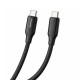 Дата кабель USB-C to USB-C 2.0m 3A 60W TPE embossed black ColorWay (CW-CBPDCC102-BK)