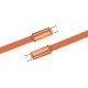 Дата кабель USB-C to USB-C 1.0m 5A 100W ultra-thin orange ColorWay (CW-CBPDCC100-OR)
