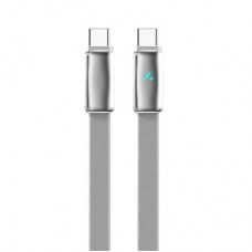 Дата кабель USB-C to USB-C 1.0m 5A 100W ultra-thin gray ColorWay (CW-CBPDCC100-GR) - Фото