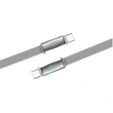 Дата кабель USB-C to USB-C 1.0m 5A 100W ultra-thin gray ColorWay (CW-CBPDCC100-GR) - Фото