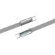 Дата кабель USB-C to USB-C 1.0m 5A 100W ultra-thin gray ColorWay (CW-CBPDCC100-GR)