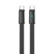 Дата кабель USB-C to USB-C 1.0m 5A 100W ultra-thin black ColorWay (CW-CBPDCC100-BK)