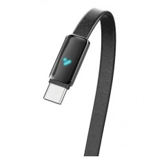 Дата кабель USB-C to USB-C 1.0m 5A 100W ultra-thin black ColorWay (CW-CBPDCC100-BK) - Фото