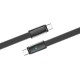 Дата кабель USB-C to USB-C 1.0m 5A 100W ultra-thin black ColorWay (CW-CBPDCC100-BK)
