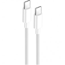 Дата кабель USB-C to USB-C 2.0m 5A 100W zinc alloy braided white ColorWay (CW-CBPDCC099-WT) - Фото
