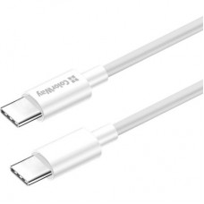 Дата кабель USB-C to USB-C 2.0m 5A 100W zinc alloy braided white ColorWay (CW-CBPDCC099-WT) - Фото