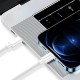 Дата кабель USB-C to USB-C 2.0m 5A 100W zinc alloy braided white ColorWay (CW-CBPDCC099-WT)