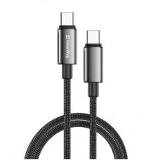 Дата кабель USB-C to USB-C 2.0m 5A 100 W zinc alloy braided black ColorWay (CW-CBPDCC099-BK) - Фото