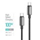 Дата кабель USB-C to USB-C 2.0m 5A 100 W zinc alloy braided black ColorWay (CW-CBPDCC099-BK)