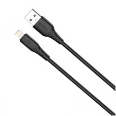 Дата кабель USB 2.0 AM to Lightning 1.0m 3A textured PVC black ColorWay (CW-CBUL094-BK) - Фото