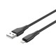 Дата кабель USB 2.0 AM to Lightning 1.0m 3A textured PVC black ColorWay (CW-CBUL094-BK)
