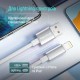 Дата кабель USB 2.0 AM to Lightning 2.0m 3A zinc alloy braided white ColorWay (CW-CBUL099-WT)