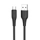 Дата кабель USB 2.0 AM to Micro 5P 1.0m 3A textured PVC black ColorWay (CW-CBUM094-BK)