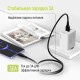 Дата кабель USB 2.0 AM to Micro 5P 1.0m 3A textured PVC black ColorWay (CW-CBUM094-BK)