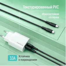 Дата кабель USB 2.0 AM to Micro 5P 1.0m 3A textured PVC black ColorWay (CW-CBUM094-BK) - Фото