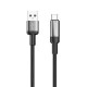 Дата кабель USB 2.0 AM to USB-C 2.0m 6A braided wire black ColorWay (CW-CBUC097-BK)