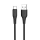 Дата кабель USB 2.0 AM to USB-C 1.0m 3A textured PVC black ColorWay (CW-CBUC094-BK)