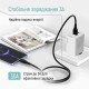 Дата кабель USB 2.0 AM to USB-C 1.0m 3A textured PVC black ColorWay (CW-CBUC094-BK)