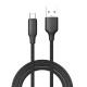Дата кабель USB 2.0 AM to USB-C 2.0m 3A TPE embossed black ColorWay (CW-CBUC102-BK)