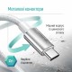 Дата кабель USB 2.0 AM to USB-C 1.0m 3A zinc alloy braided white ColorWay (CW-CBUC098-WT)
