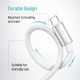 Дата кабель USB 2.0 AM to USB-C 2.0m 3A zinc alloy braided white ColorWay (CW-CBUC099-WT)