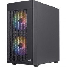 Корпус для ПК AeroCool Hexform-G-BK-v2 Black 600W (ACCX-PV38004.11) - Фото