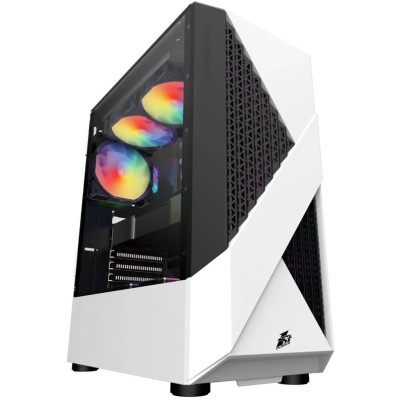 Корпус для ПК 1stPlayer F3-A-4F1-WH&PS-600FK