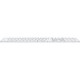Клавиатура Apple Magic Keyboard with Touch ID Bluetooth/USB UA White (MXK73UA/A)