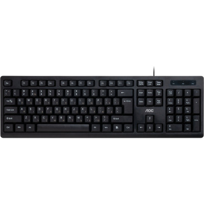 Клавиатура AOC KB100B USB UA Black (KB100B/97)