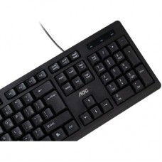 Клавіатура AOC KB100B USB UA Black (KB100B/97) - Фото