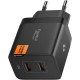 Зарядное устройство Spigen 2xUSB-C PD 47W black (ACH09457) Зарядное устройство Spigen 2xUSB-C PD 47W black (ACH09457)