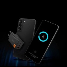 Зарядний пристрій Spigen 2xUSB-C PD + 1xUSB 67 W black (ACH09458) - Фото