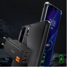 Зарядний пристрій Spigen 2xUSB-C PD + 1xUSB 67 W black (ACH09458) - Фото