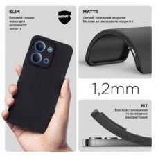 Чохол для мобільного телефона Armorstandart Matte Slim Fit Xiaomi Redmi 15C 4G (GL) / Poco C85 4G (GL) Camera cover Black - Фото