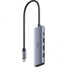 Концентратор Cudy USB-C 5-in-1 1xHDMI 4K + 1xUSB-C PD100W + 1xUSB 3.0 5Gbps + 2xUSB 2.0 (UH405) - Фото