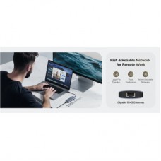 Концентратор Cudy USB-C 6-in-1 1xHDMI 4K + 1xUSB-C + 1xUSB 3.0 5Gbps + 2xUSB 2.0 (UH606) - Фото
