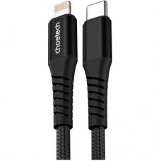 Дата кабель USB-C to Lightning 1.0m PD27W black Choetech (XCL-1030-BK) - Фото