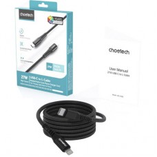 Дата кабель USB-C to Lightning 1.0m PD27W black Choetech (XCL-1030-BK) - Фото