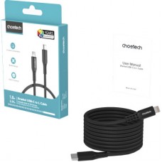 Дата кабель USB-C to Lightning 1.8m MFi PD20W braided black Choetech (XCL-1021-BK) - Фото
