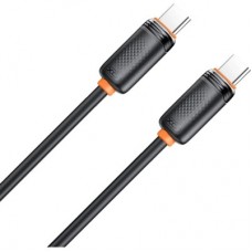 Дата кабель USB-C to USB-C 1.0m 60w black XO (NB-Q302B-CC.black) - Фото