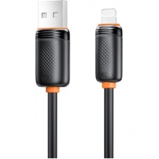 Дата кабель USB 2.0 AM to Lightning 1.0m 3A black XO (NB302-AI.black)