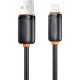 Дата кабель USB 2.0 AM to Lightning 2.0m 3A black XO (NB302-AI-2.black)